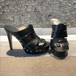 Michael Kors Genuine Leather Studded Sandals